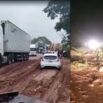 BR-381: deslizamento de terra interdita rodovia e gera 12 km de congestionamento