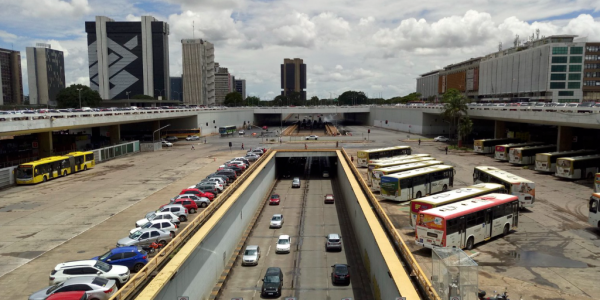 Plataforma da Rodoviária do Plano Piloto, em Brasília