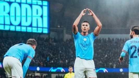 Rodri abriu o placar com um golaço ainda no primeiro tempo
