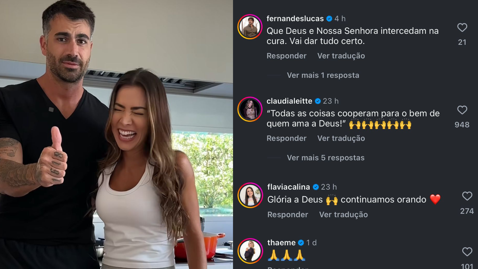 Famosos fazem corrente de oração para o ex-BBB Rodrigão após retirada de tumor; veja