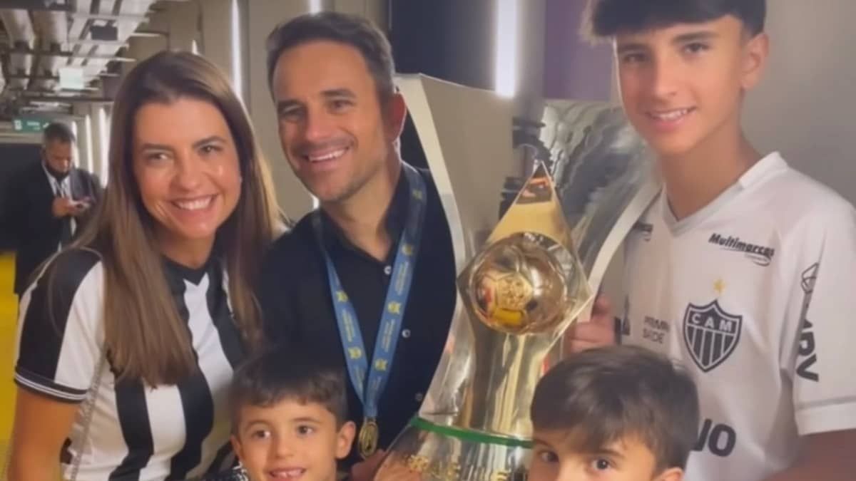 Esposa de Rodrigo Caetano se declara ao Atlético: ‘Orgulho deste clube gigante’