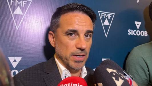 Rodrigo Caetano, diretor de futebol do Atlético, em entrevista coletiva após reunião do arbitral do Campeonato Mineiro de 2024