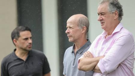 Rodrigo Caetano, Ricardo Guimarães e Sérgio Coelho na Cidade do Galo