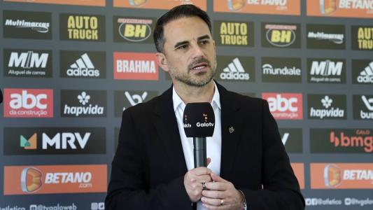 Rodrigo Caetano vive o pior momento desde que chegou ao Atlético