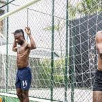 Trio do Real Madrid, Vinicius Junior, Rodrygo e Camavinga treinam no Rio