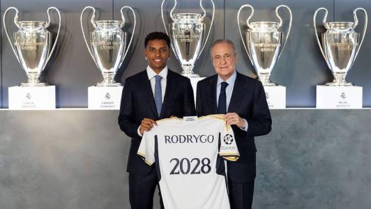 Rodrygo ficará no Real Madrid até 2028