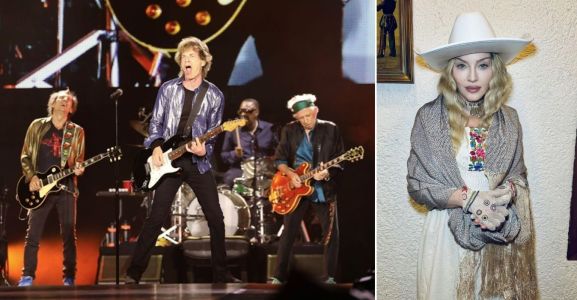 Fotos mostram Rolling Stones e Madonna