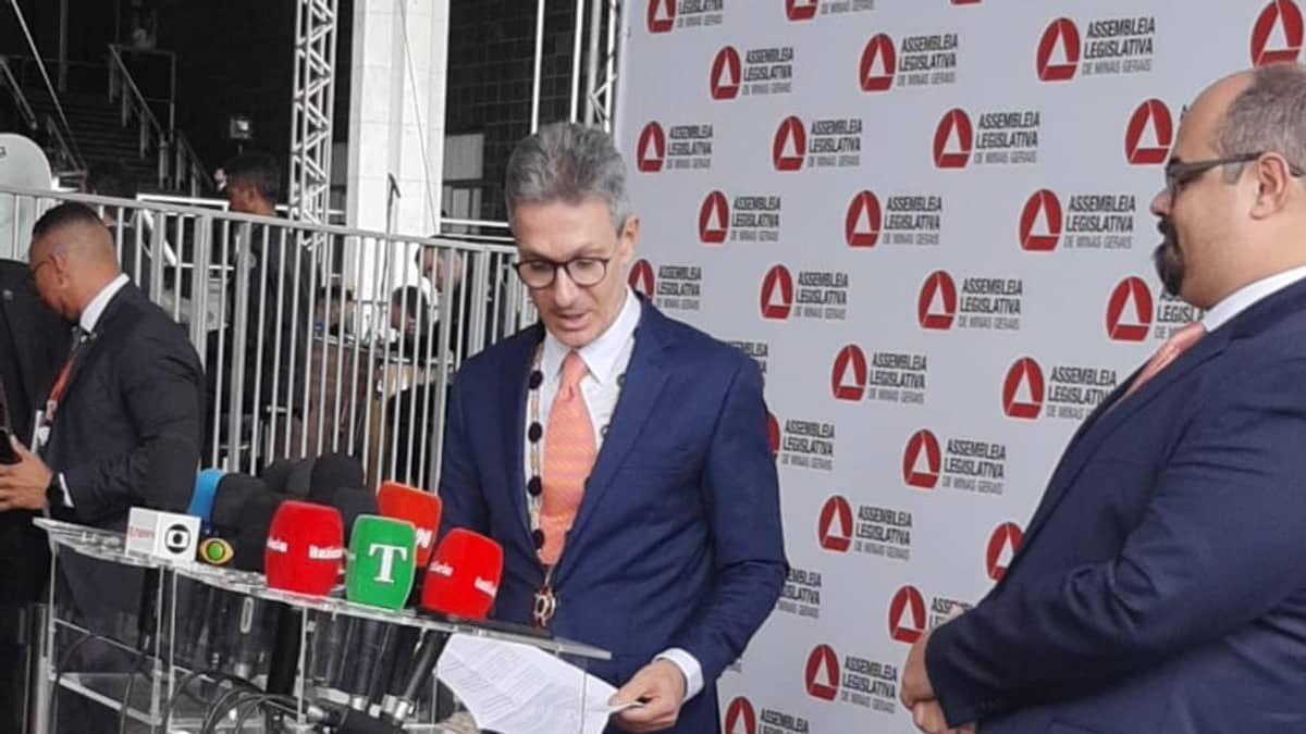 Posse de Zema: leia o que disse o governador de MG em 1º discurso antes de cerimônia 