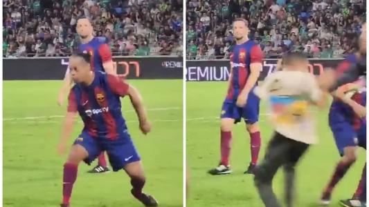 Ronaldinho driblou torcedor