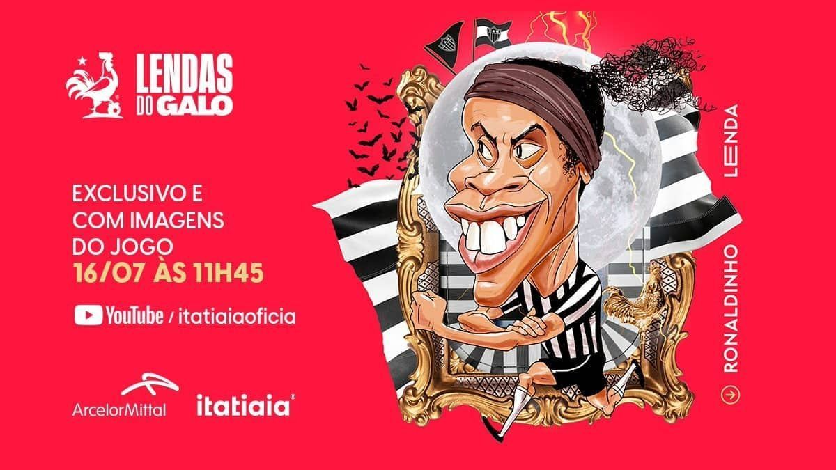 A história de Ronaldinho Gaúcho, estrela do Atlético confirmada no Lendas do Galo