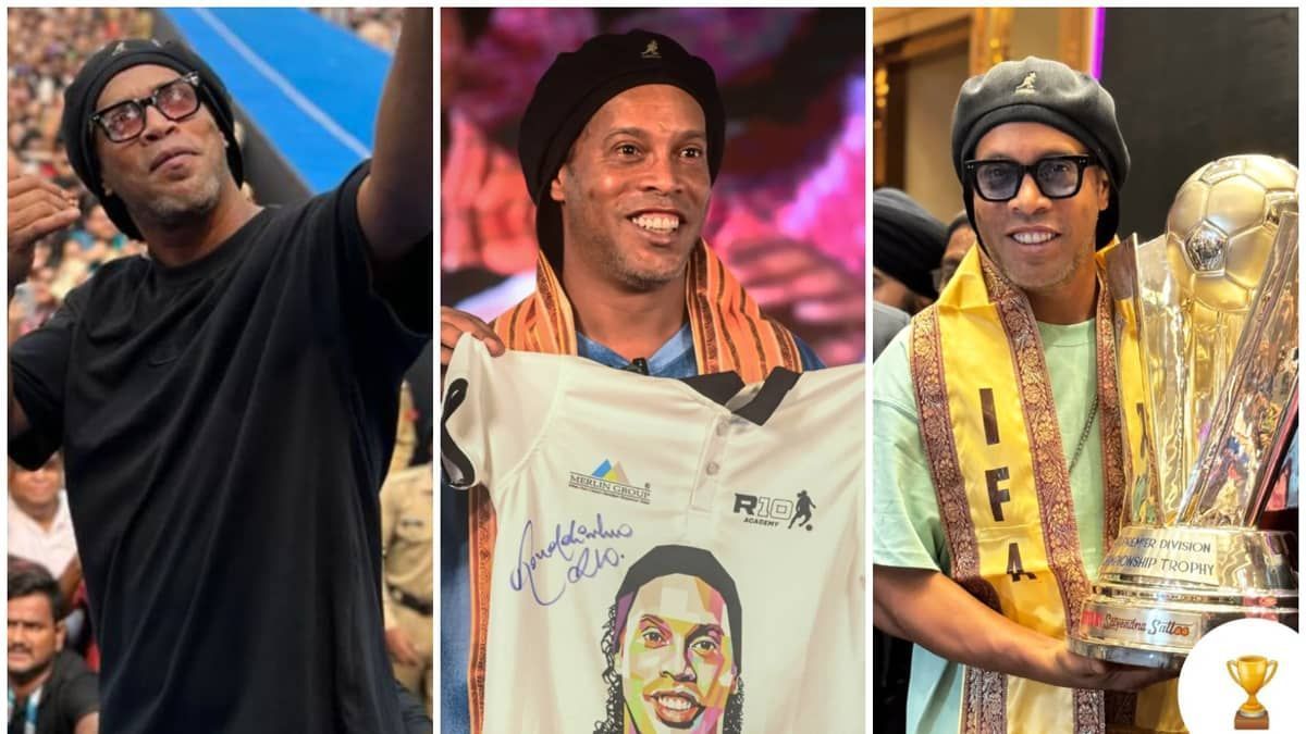 Ronaldinho Gaúcho arrasta multidão na Índia; veja vídeos