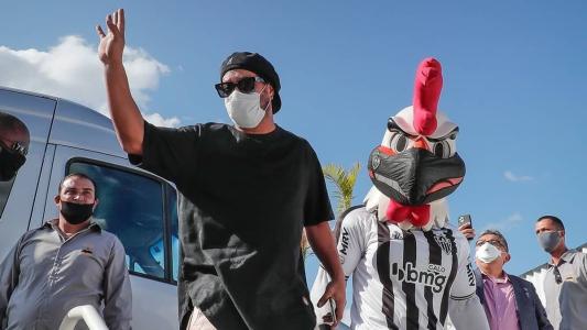Ronaldinho Gaúcho esteve na Arena MRV em setembro de 2020