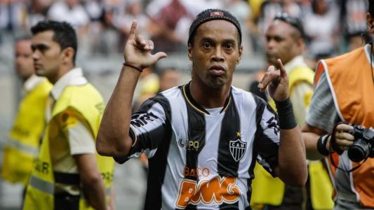 Ronaldinho Gaúcho fez 88 jogos pelo Atlético e marcou 28 gols