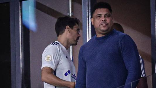 Ronaldo durante derrota do Cruzeiro para o Fluminense