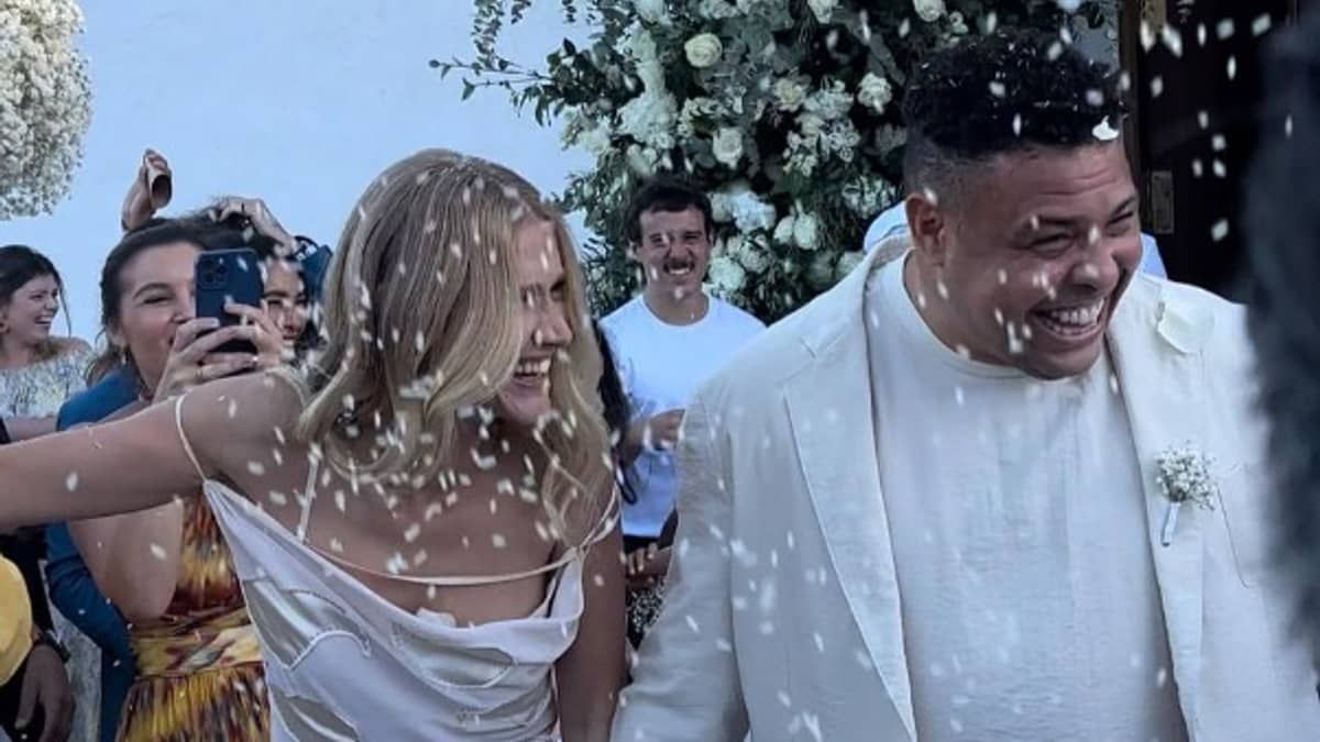 Casamento de Ronaldo: convidados e noivos exibem looks luxuosos; veja