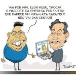 Charge do Duke: conversa entre Ronaldo, do Cruzeiro, e Elon Musk, do Twitter