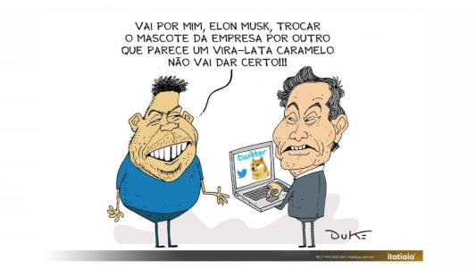 Ronaldo e Elon Musk, do Twitter