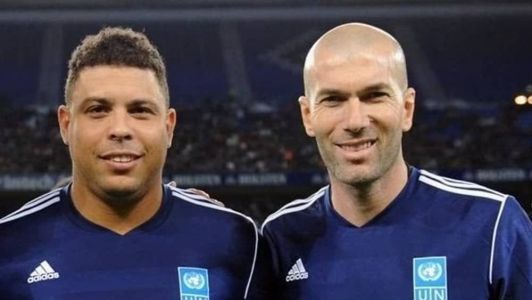 Ronaldo e Zidane promoveram jogo contra a pobreza