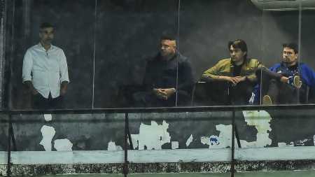 Ronaldo Fenômeno assistiu a Santos x Cruzeiro em um camarote na Vila Belmiro