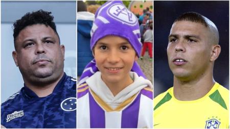 Ronaldo Fenômeno foi revelado pelo Cruzeiro e jogou predominantemente nas décadas de 1990 e 2000