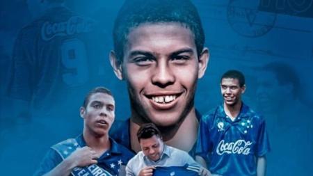 Ronaldo fez 58 jogos com a camisa do Cruzeiro e marcou 56 gols pelo clube