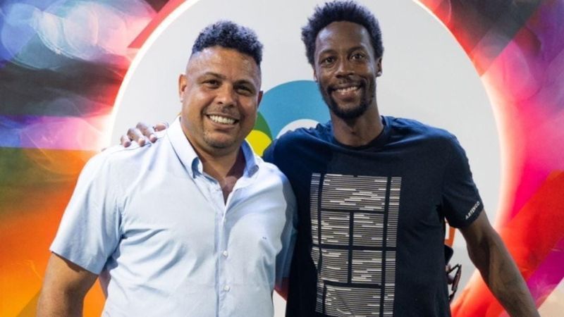 Gestor do Cruzeiro, Ronaldo vai a torneio e é tietado por astro francês