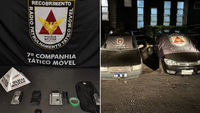 PM prende suspeitos de integrar quadrilha de roubo de carros e recupera veículos em BH