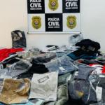 PCMG apreende roupas supostamente falsificadas à venda em Juiz de Fora