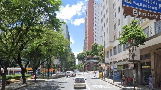 Rua da Bahia, no Centro de BH