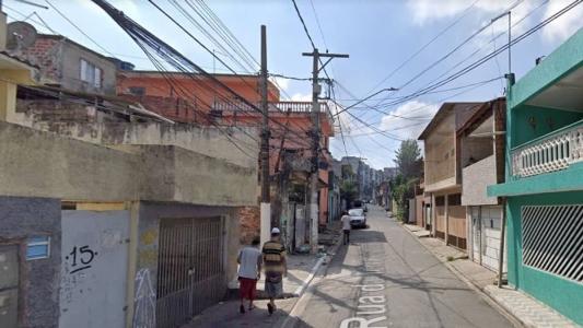 Rua onde os três homens foram baleados e mortos, no Jardim Ipiranga