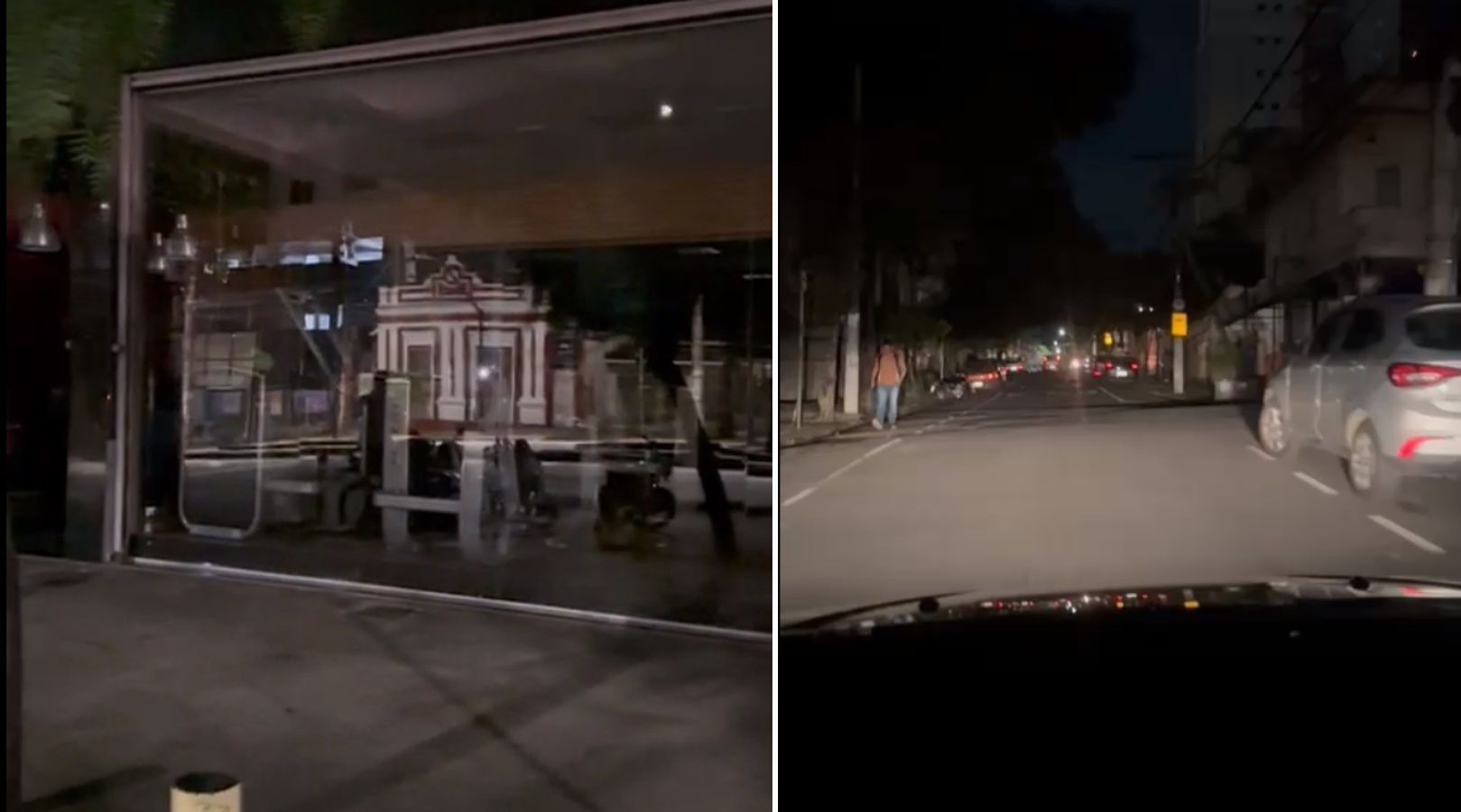 Vídeo: rua de BH fica sem luz e clientes de academia reclamam: 'atrapalhou o leg day'