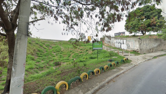 Foto mostra área no fim da rua Severino Lara, no bairro Minas Caixa, em Belo Horizonte