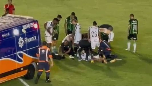 Rubens deixou o gramado e foi atendido em hospital de Uberlândia