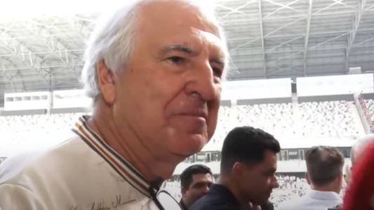 Rubens Menin, investidor do Atlético, se empolgou ao chegar à Arena MRV