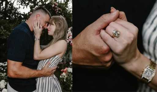 taylor swift Travis Kelce noivado anel