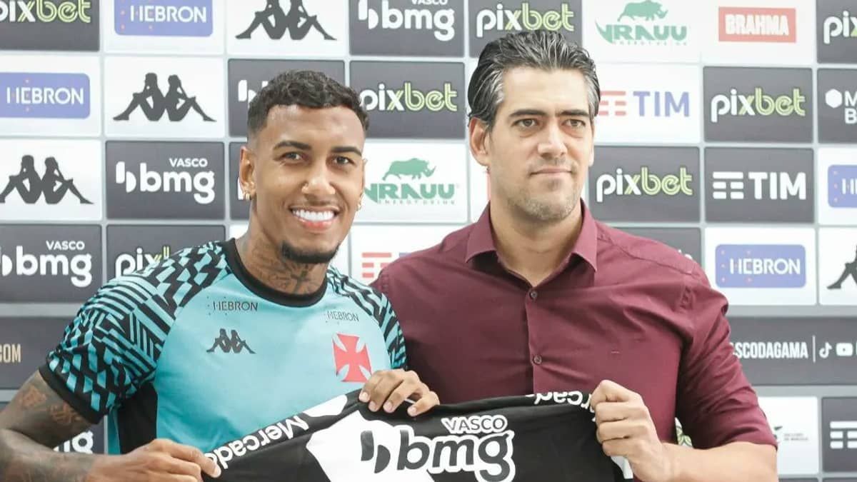 Ex-Santos, Rwan Cruz é apresentado oficialmente no Vasco