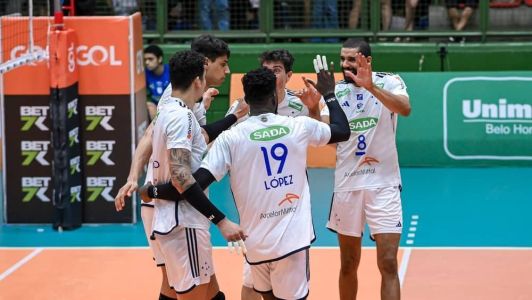 Sada Cruzeiro vence a segunda partida consecutiva na Superliga