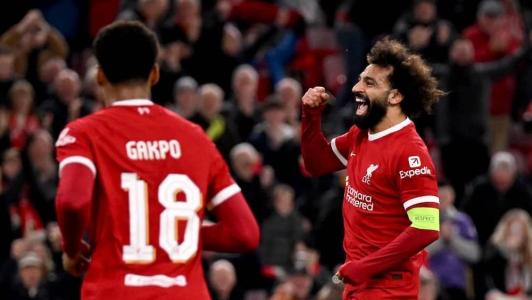Salah marcou um dos gols da goleada