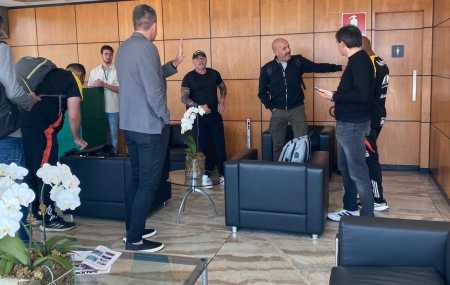 Sampaoli desembarcou em Belo Horizonte para iniciar os trabalhos no Atlético