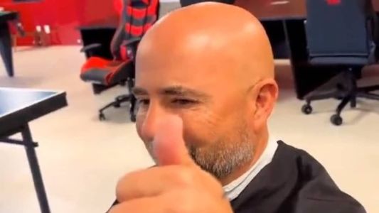 Sampaoli deu trato no visual antes da estreia como técnico do Flamengo