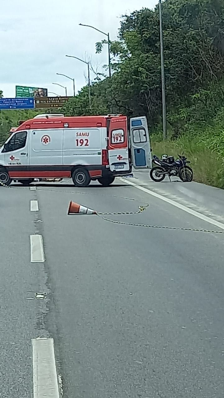 Motociclista morre em acidente na MG-10 em Vespasiano (MG)