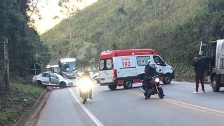 Samu está no local para o atendimento