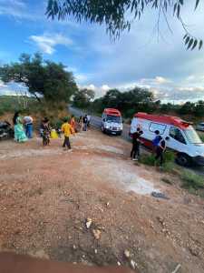 Acidente entre motociclisatas ocorrido em Montes Claros