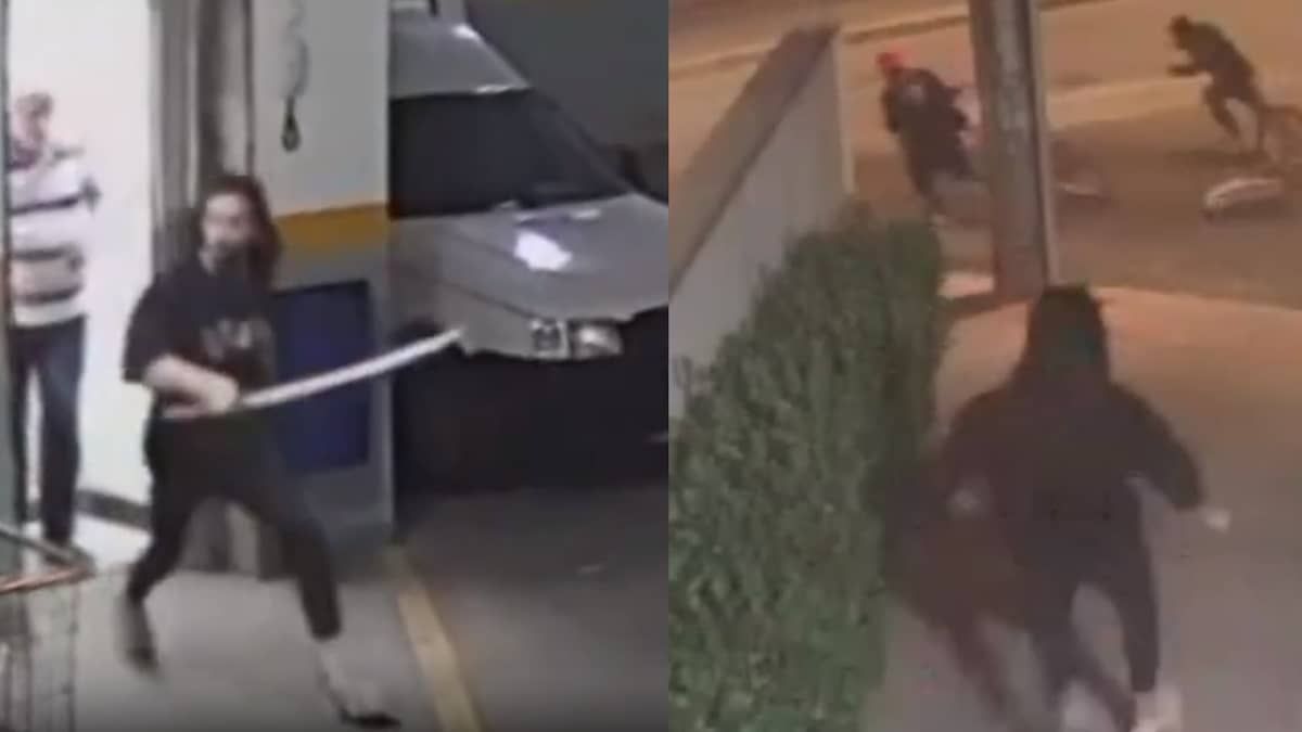 Vídeo: 'samurai de BH' usa katana para impedir furto de bicicletas em condomínio
