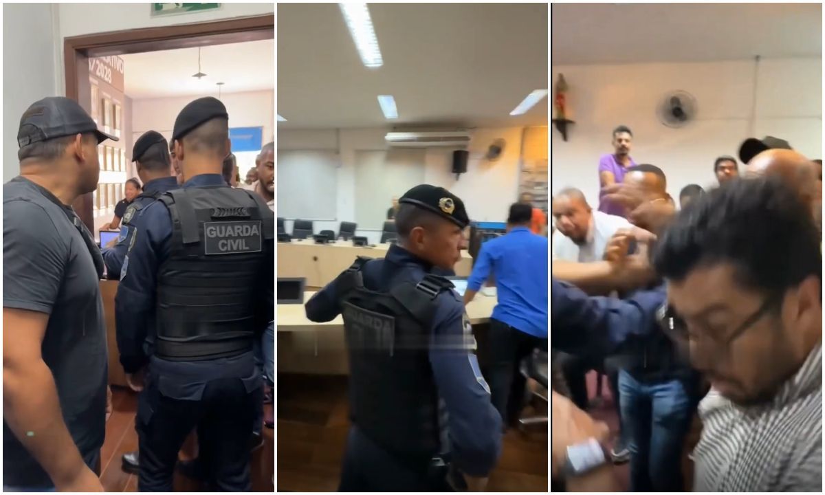 Votação antecipada para a presidência da Câmara de Santa Luzia termina em pancadaria
