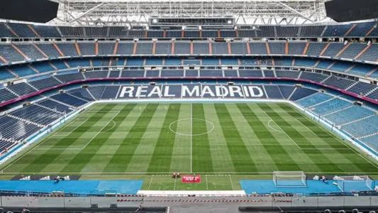 Estádio Santiago Bernabéu, em Madri, na Espanha