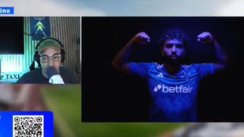 Torcedor do Santos se frustra ao vivo e viraliza com anúncio de Gabigol no Cruzeiro