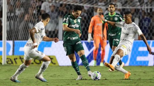 Santos e Palmeiras ficam no empate na Vila Belmiro