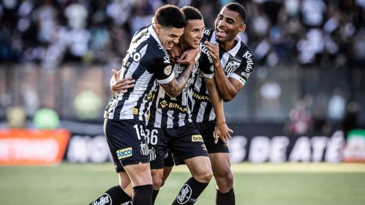 Santos em vitória diante do Vasco