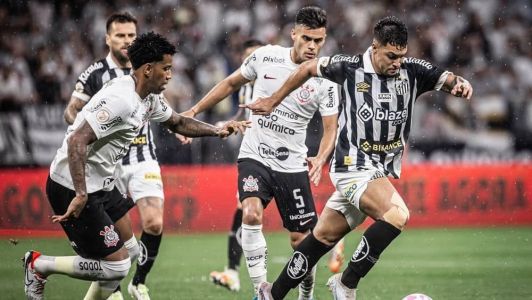 Santos empata no final contra Corinthians em clássico do desespero